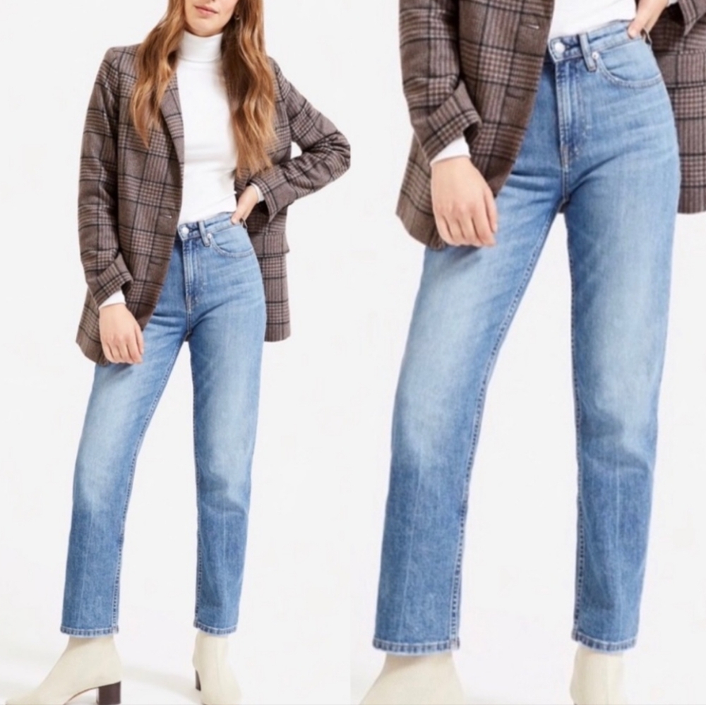 NWT Everlane Super Soft High Rise Straight Leg Jeans Women's Size 29R